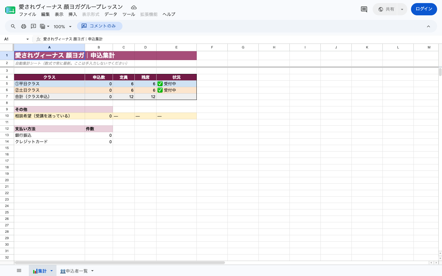 集計タブ